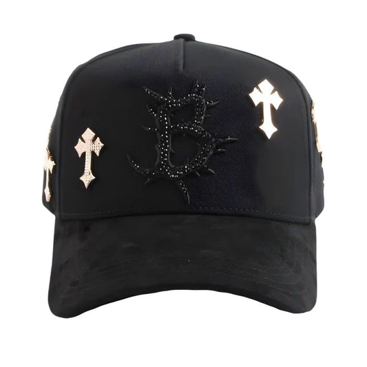 BARBAS “B CROSS” ORO ROSA 24K